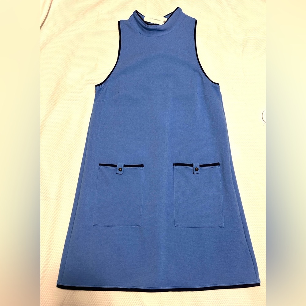 Anthropologie Blue Classic Dress